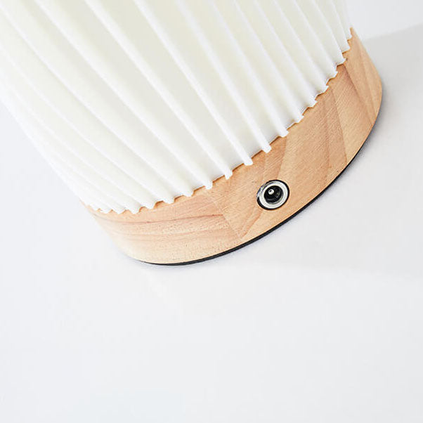 Nordic Creative Geometry 3D Printed Wood Base 1-Light Table Lamp
