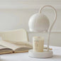 Contemporary Nordic Iron Glass Wood Flower 1-Light Melting Wax Table Lamp For Bedside