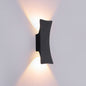 Modern Simple Rectangular Curved LED Outdoor Waterproof Wall Sconce Lamp