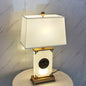 Chinese Light Luxury Lucite Copper 1-Light Table Lamp