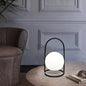 Contemporary Nordic Metal PE Ball Egg Cube Cylinder LED Hanging Rechargeable Table Lamp For Bedside