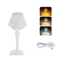 Creative Acrylic Diamond Wine Glass Plum Decorative Night Light Table Lamp