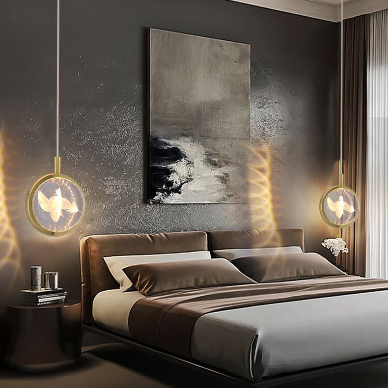 Minimalist Crystal Ball LED Pendant