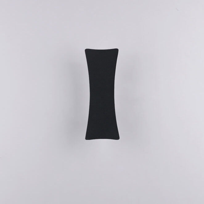 Modern Simple Rectangular Curved LED Outdoor Waterproof Wall Sconce Lamp