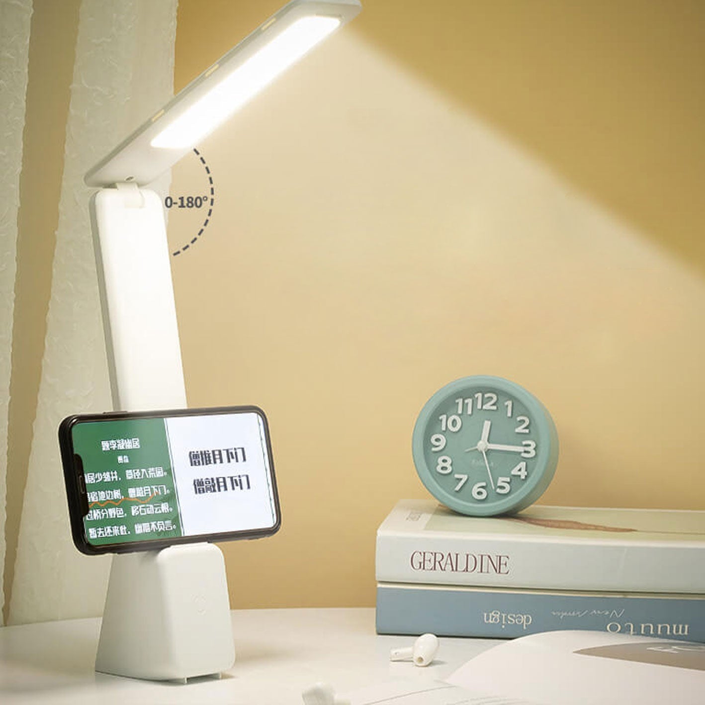 Modern Creative Folding Rechargeable Square LED Desk Lamp