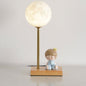 Nordic Creative 3D Printed Moon 1-Light Decorative Table Lamp