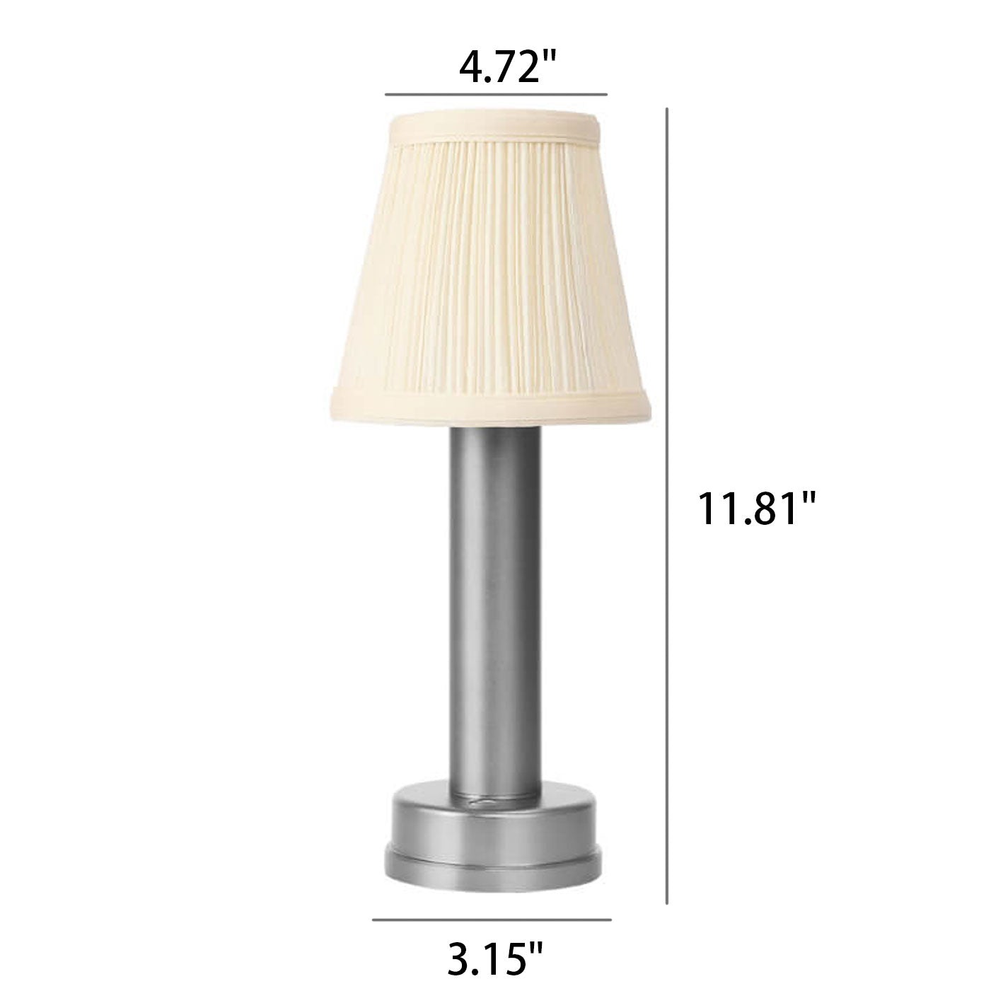 Light Luxury Fabric Shade USB Charging Wireless LED Table Lamp