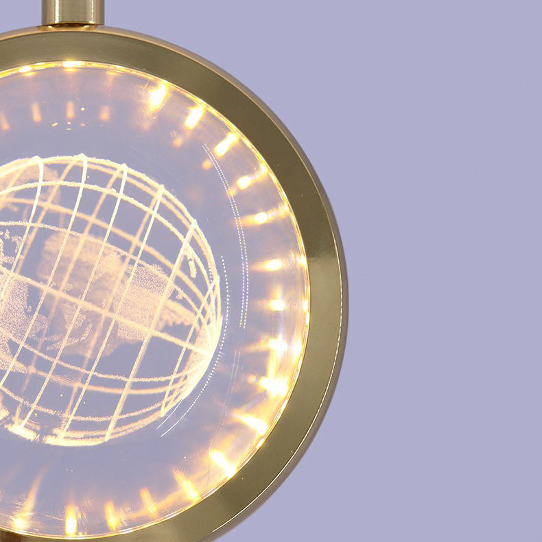 Minimalist Crystal Ball LED Pendant
