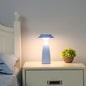 Contemporary Creative Mushroom Iron Acrylic LED Table Lamp For Bedroom