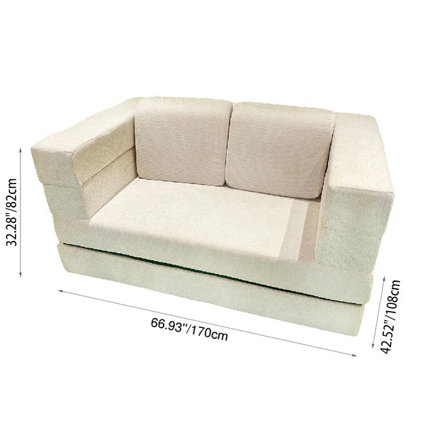 Foldable Chenille Sofa Bed