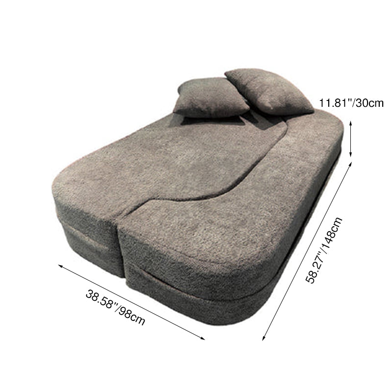 Foldable Sherpa Sofa Bed
