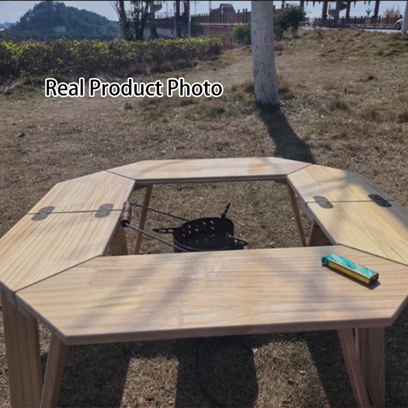 Folding Octagonal Outdoor Coffee Table