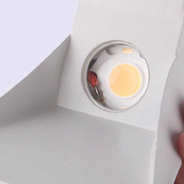 Modern Simple Rectangular Curved LED Outdoor Waterproof Wall Sconce Lamp