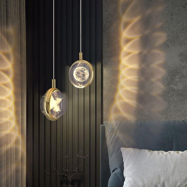 Minimalist Crystal Ball LED Pendant