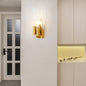 Nordic Simple Light Luxury Wrought Iron Long Tube 1-Light Wall Sconce Lamp