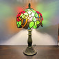 Tiffany Stained Glass Fruit Dome 1-Light Table Lamp