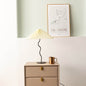 Vintage Fabric Pleated Shade 1-Light LED Table Lamp