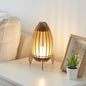 Creative Wood Carving Rocket 1-Light Night Light Table Lamp