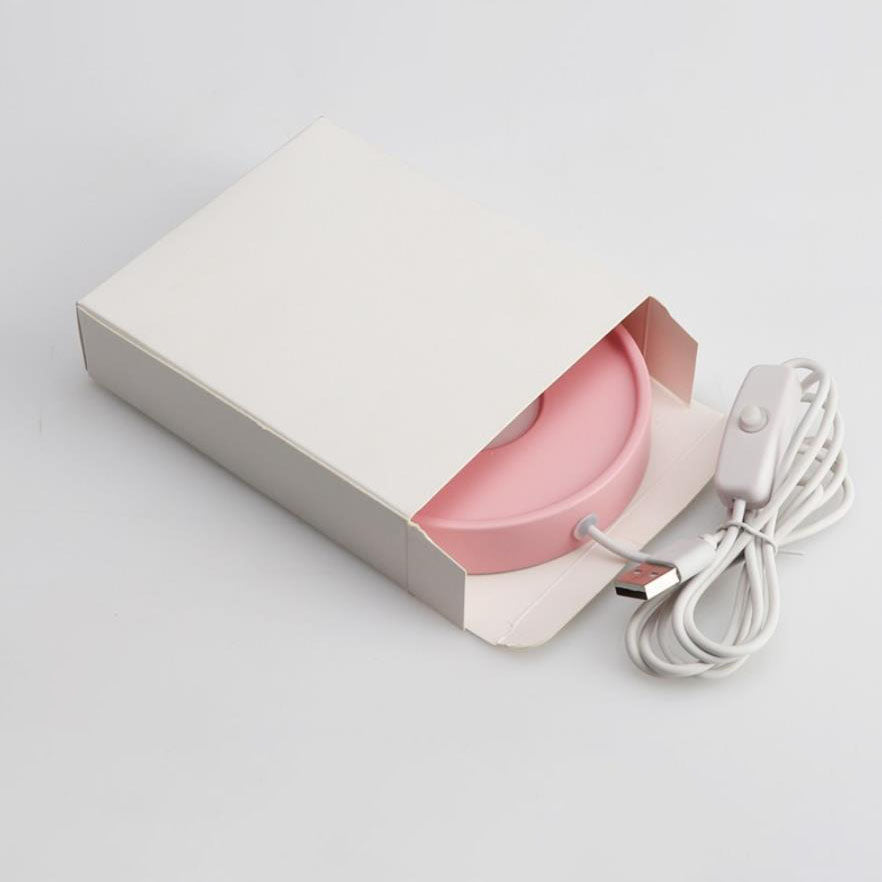 Modern Round USB Rechargeable LED Mood Light Night Light Table Lamp