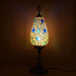 Bohemian Vintage Stained Glass Oval 1-Light Table Lamp