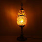 Bohemian Vintage Stained Glass Oval 1-Light Table Lamp