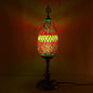Bohemian Vintage Stained Glass Oval 1-Light Table Lamp