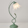 Contemporary Creative Wrought Iron Acrylic Flower 1-Light Table Lamp For Bedroom