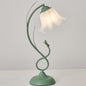 Contemporary Creative Wrought Iron Acrylic Flower 1-Light Table Lamp For Bedroom