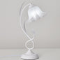 Contemporary Creative Wrought Iron Acrylic Flower 1-Light Table Lamp For Bedroom