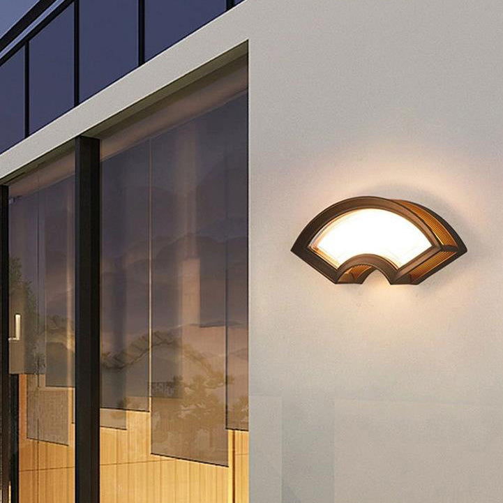 Contemporary Industrial Waterproof Aluminum Square PC LED Wall Sconce Lamp For Outdoor Patio