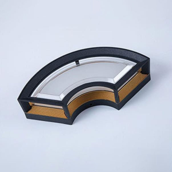 Contemporary Industrial Waterproof Aluminum Square PC LED Wall Sconce Lamp For Outdoor Patio