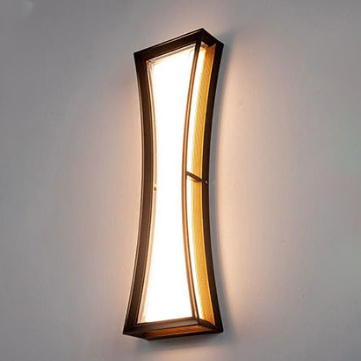 Contemporary Industrial Waterproof Aluminum Square PC LED Wall Sconce Lamp For Outdoor Patio