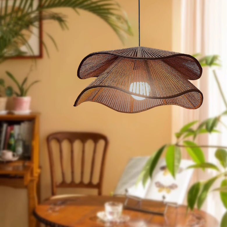 Vintage Hemp Rope Pendant Light