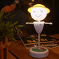 Cartoon Scarecrow Smiling Face USB Charging LED Night Light Table Lamp