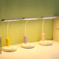 Simple Long Shade Round Base Touch Charging LED Desk Lamp