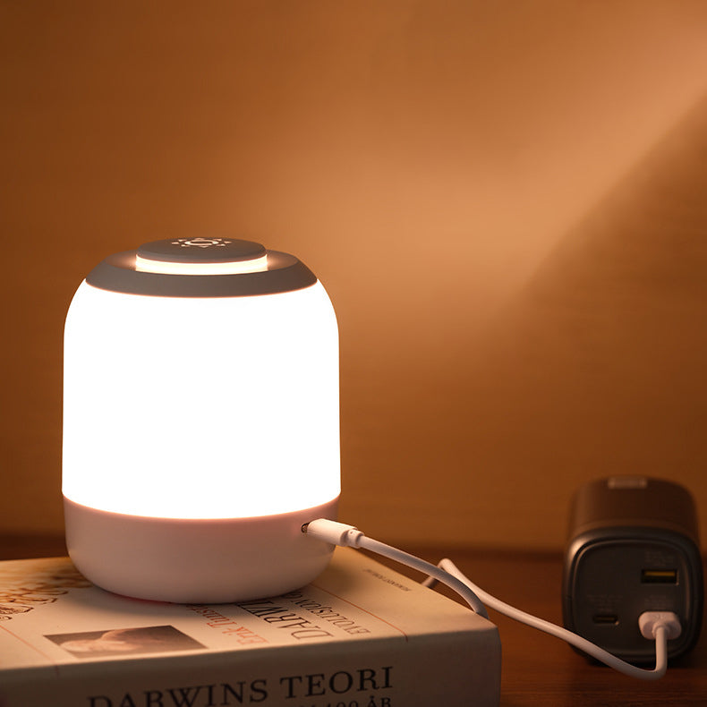 Contemporary Creative Night Touch Sensor ABS USB Charing LED Table Lamp For Bedroom
