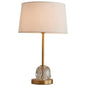 Modern Fabric 1-Light Crystal Ball Base Table Lamps