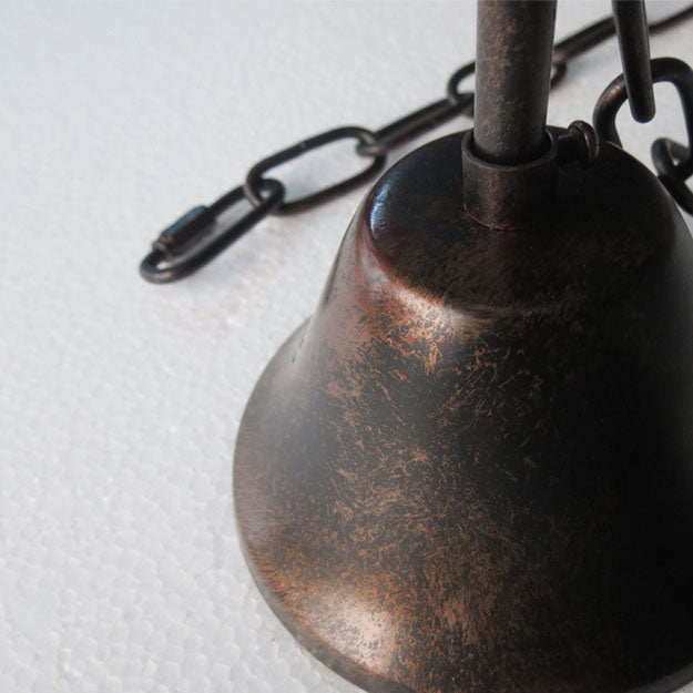 Rustic Glass & Iron 3-Light Chandelier