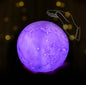Creative Mini Rechargeable 3D Printed Moon 1-Light LED Table Lamp