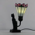 Tiffany Glass Flared Eye Protection Night Light 1-Light Table Lamp