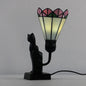 Tiffany Glass Flared Eye Protection Night Light 1-Light Table Lamp