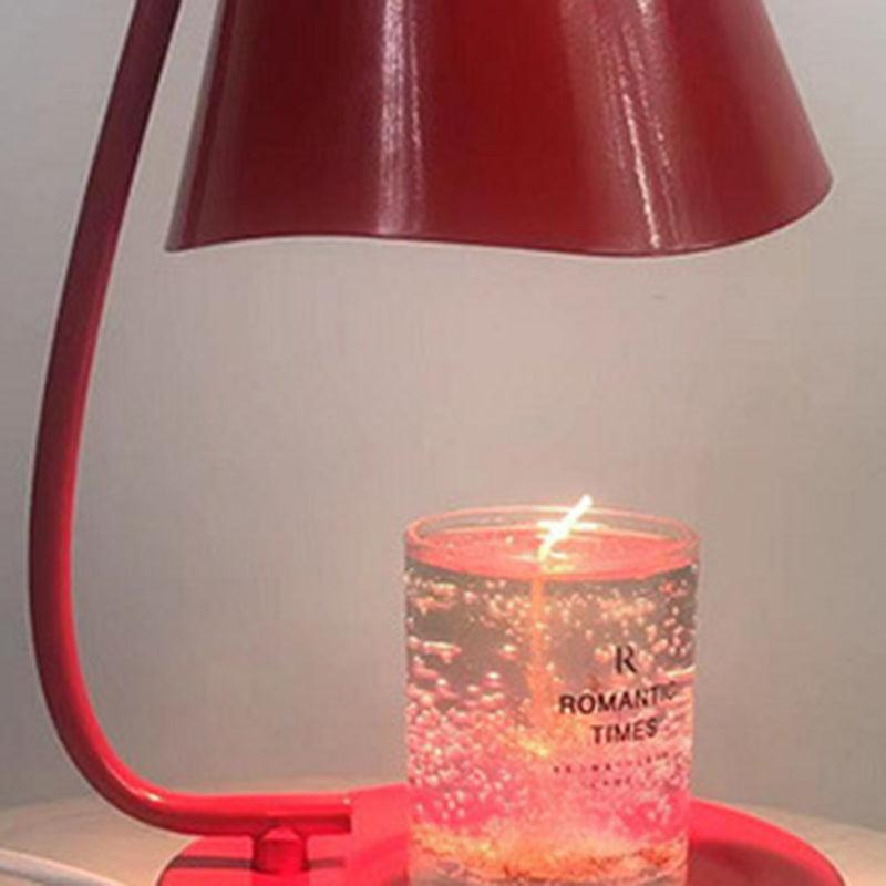 European Red Hardware 1-Light Melting Wax Table Lamp
