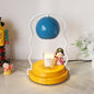 Contemporary Simplicity Wavy Iron Round Shade 1-Light Melting Wax Table Lamp For Bedroom