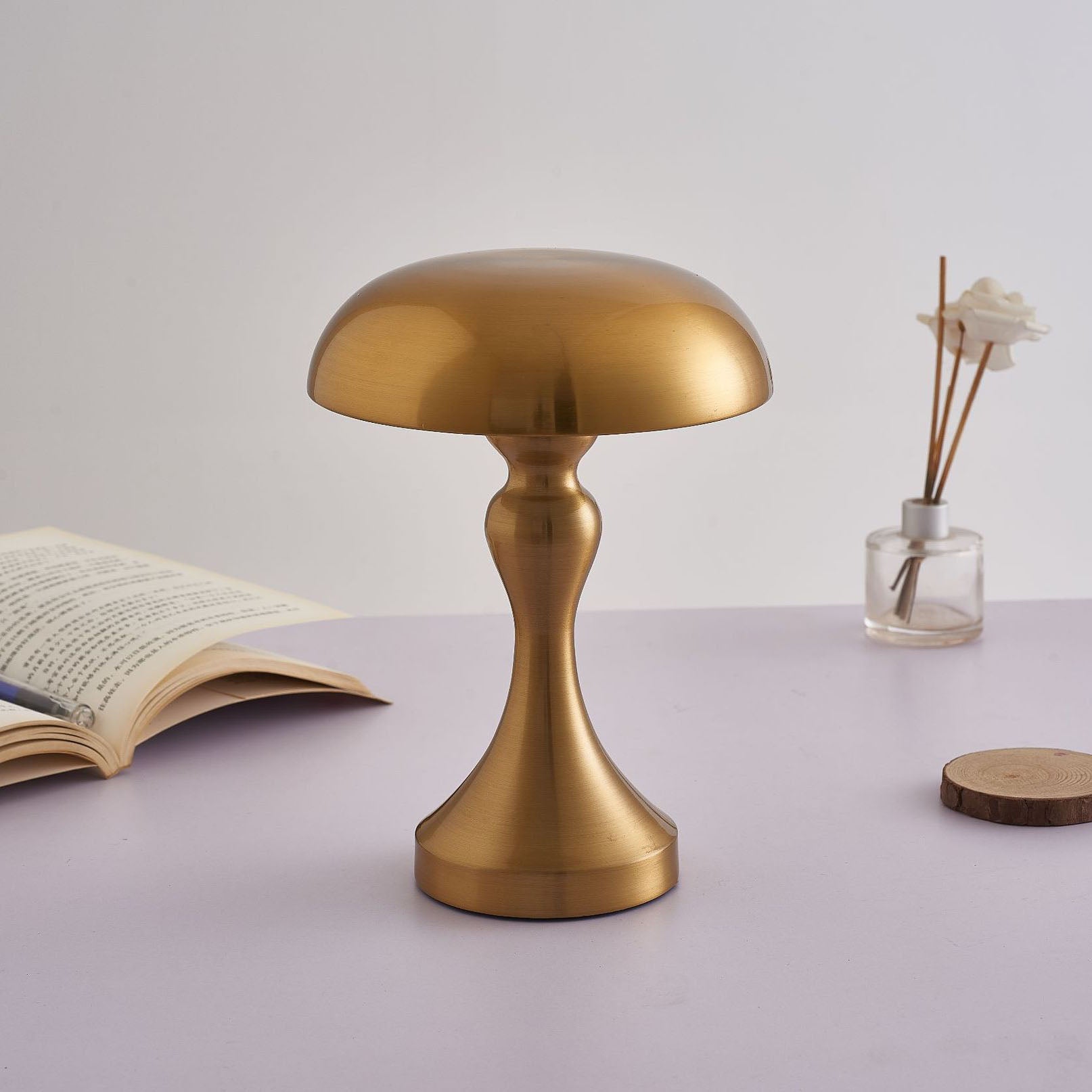 Nordic Creative Dome Dumbbell LED Touch USB Night Light Table Lamp