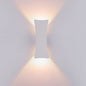 Modern Simple Rectangular Curved LED Outdoor Waterproof Wall Sconce Lamp