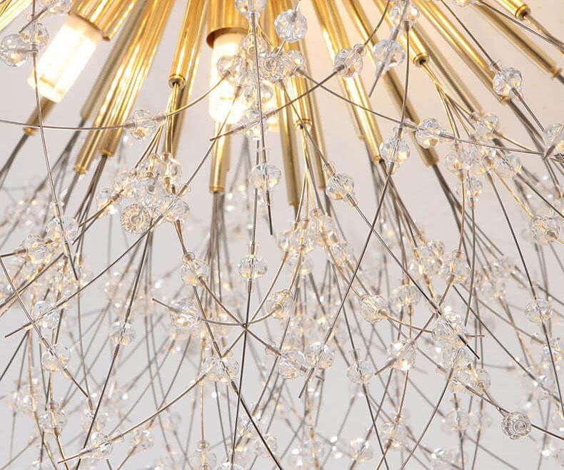 Dandelion Crystal Semi-Flush Ceiling Light