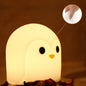 Creative Colorful Penguin Shape Silicone LED Table Lamp