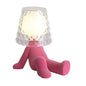 Contemporary Nordic Acrylic Lampshade Electroplating Golden Man 1-Light Table Lamp