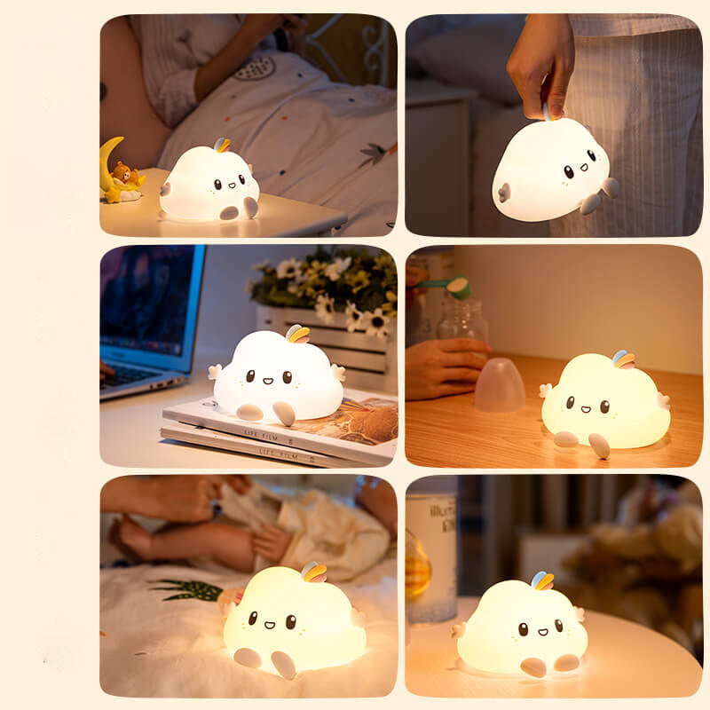 Modern Silicone Creative Cloud Design Night Light LED Table Lamp