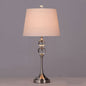 Nordic Simple Double Bead Crystal Base Design 1-Light Table Lamp